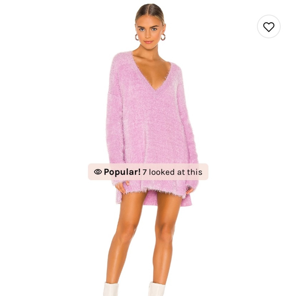 Pink sweater dress!!! Worn once!!!! Super cute!Bought from Revolve!💜💜💜